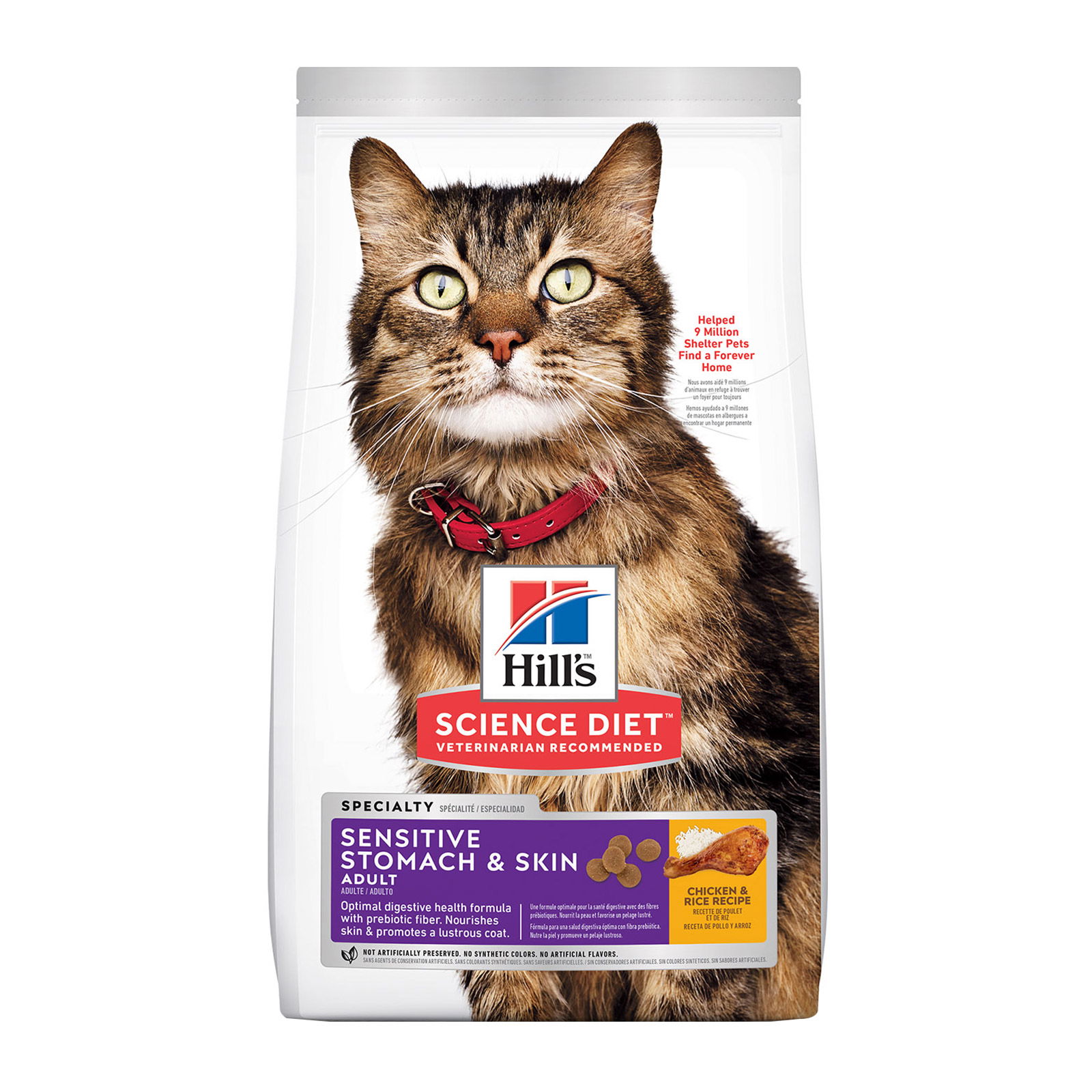 Hill's Science Diet Adult Sensitive Stomach & Skin Chicken & Rice Dry Cat Food