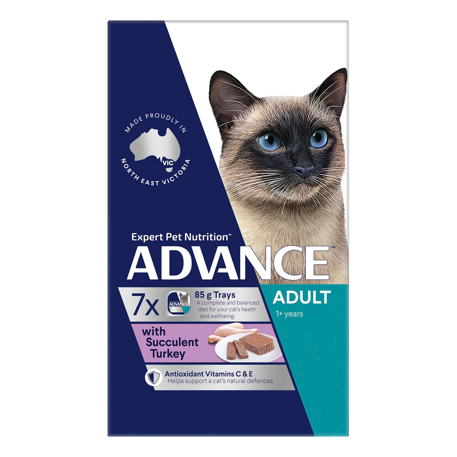 Advance With Succulent Turkey Adult Cat Canned Wet Food 85 Gm