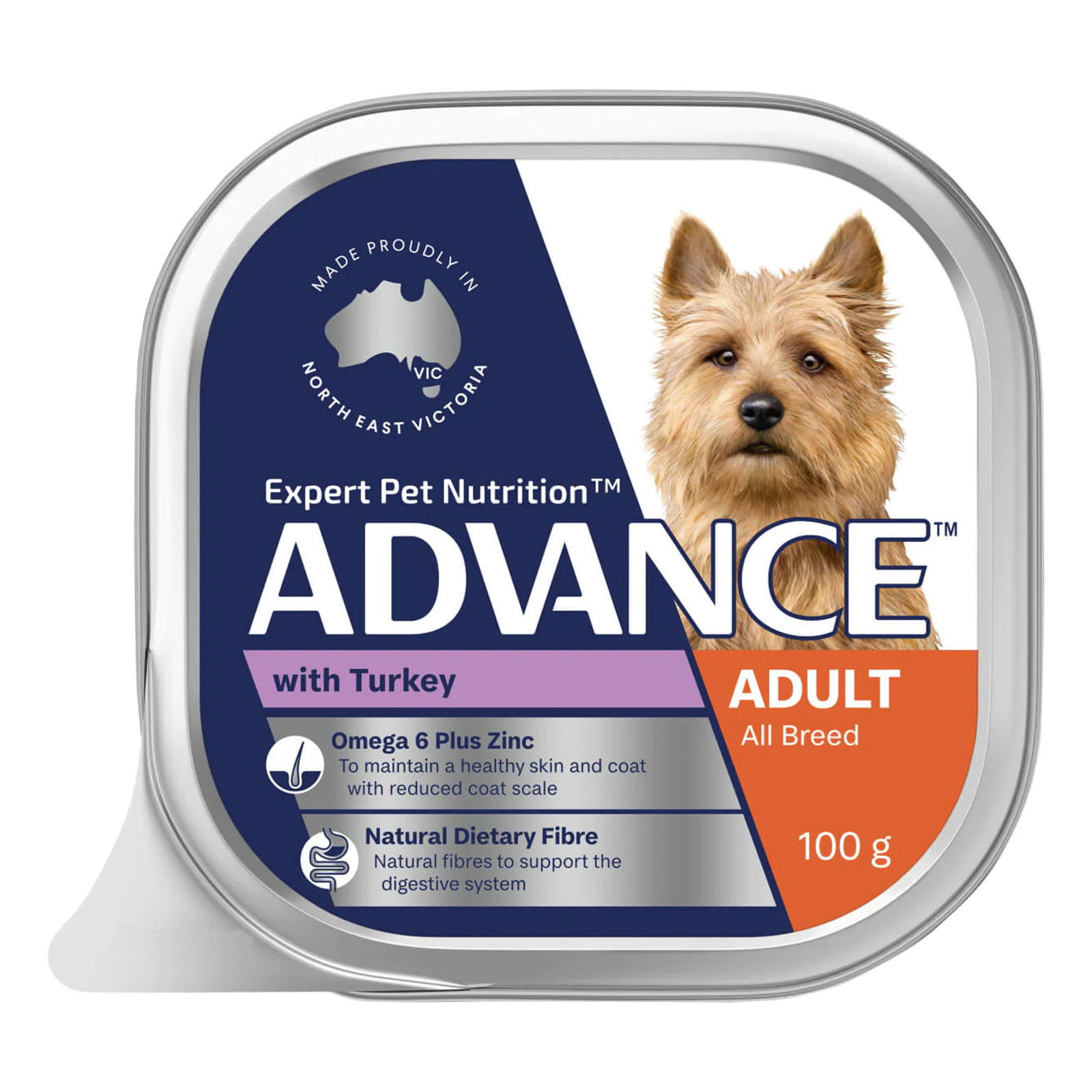 Advance Single Serve Adult Wet Food Turkey with Rice 100g*12