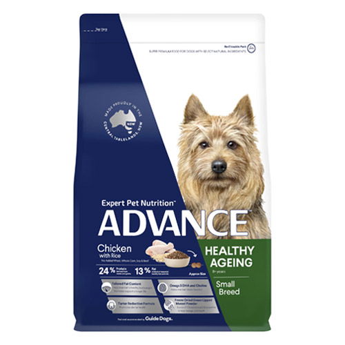 Advance Healthy Ageing Small Breed Dog Dry Food (Chicken & Rice)