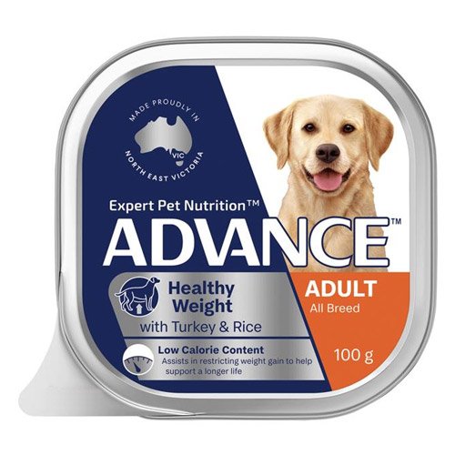 Advance Healthy Weight Single Serve Adult Dog Wet Food Turkey with Rice 100g*12