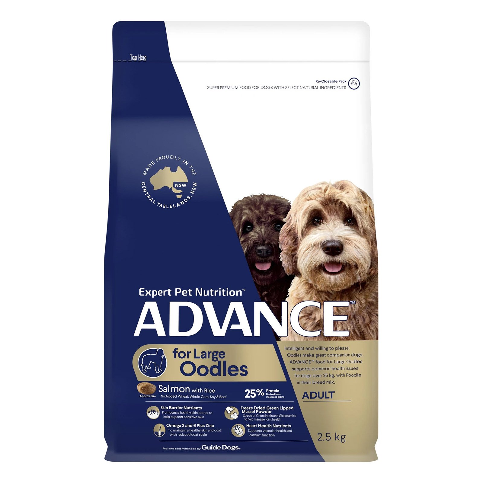 Advance Salmon With Rice Large Breed Oodles Adult Dog Dry Food