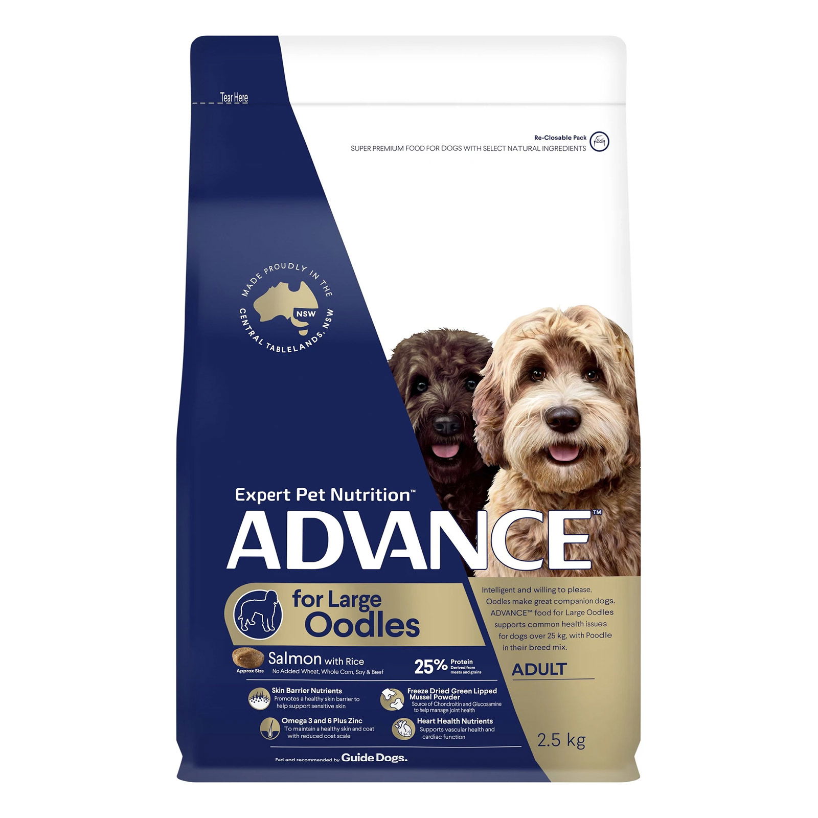 Advance Salmon With Rice Large Breed Oodles Adult Dog Dry Food