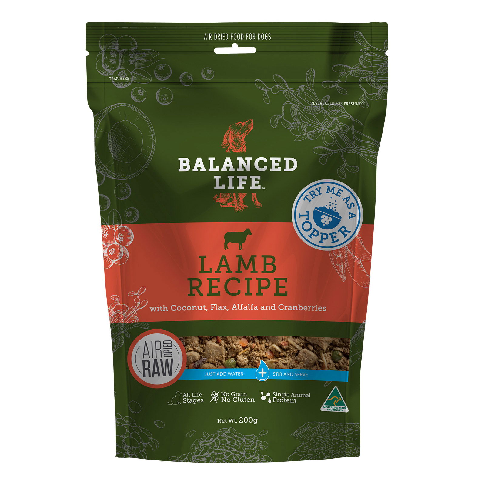 Balanced Life Rehydrate Dry Dog Food Lamb