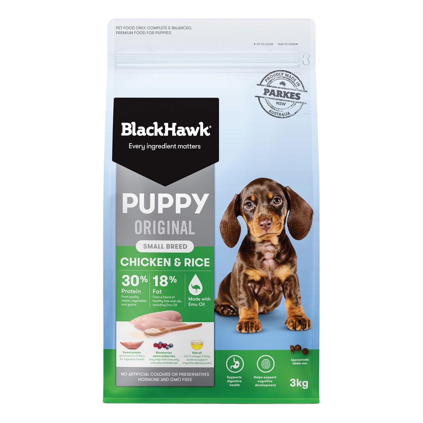 Black Hawk Puppy Original Small Breed Chicken and Rice Dog Dry Food