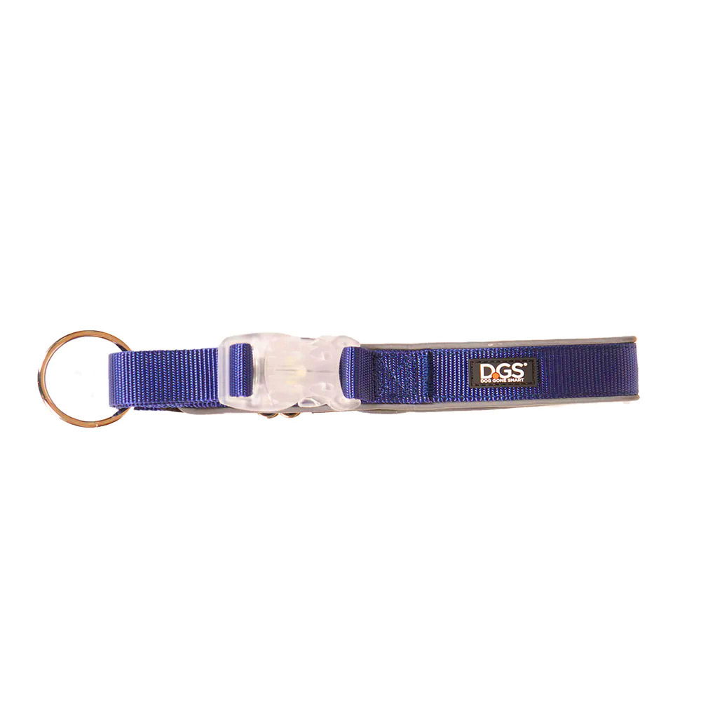 DGS Comet LED Safety Collar (Navy) Medium - 2cm x 41 - 51cm