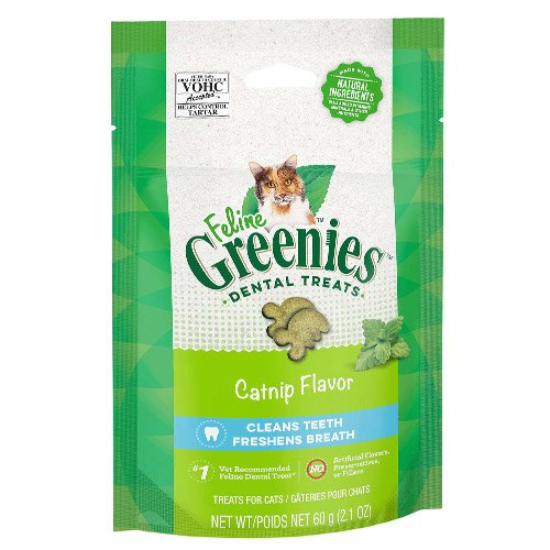 Greenies Feline Catnip Flavour Dental Treats For Cats 60 gm