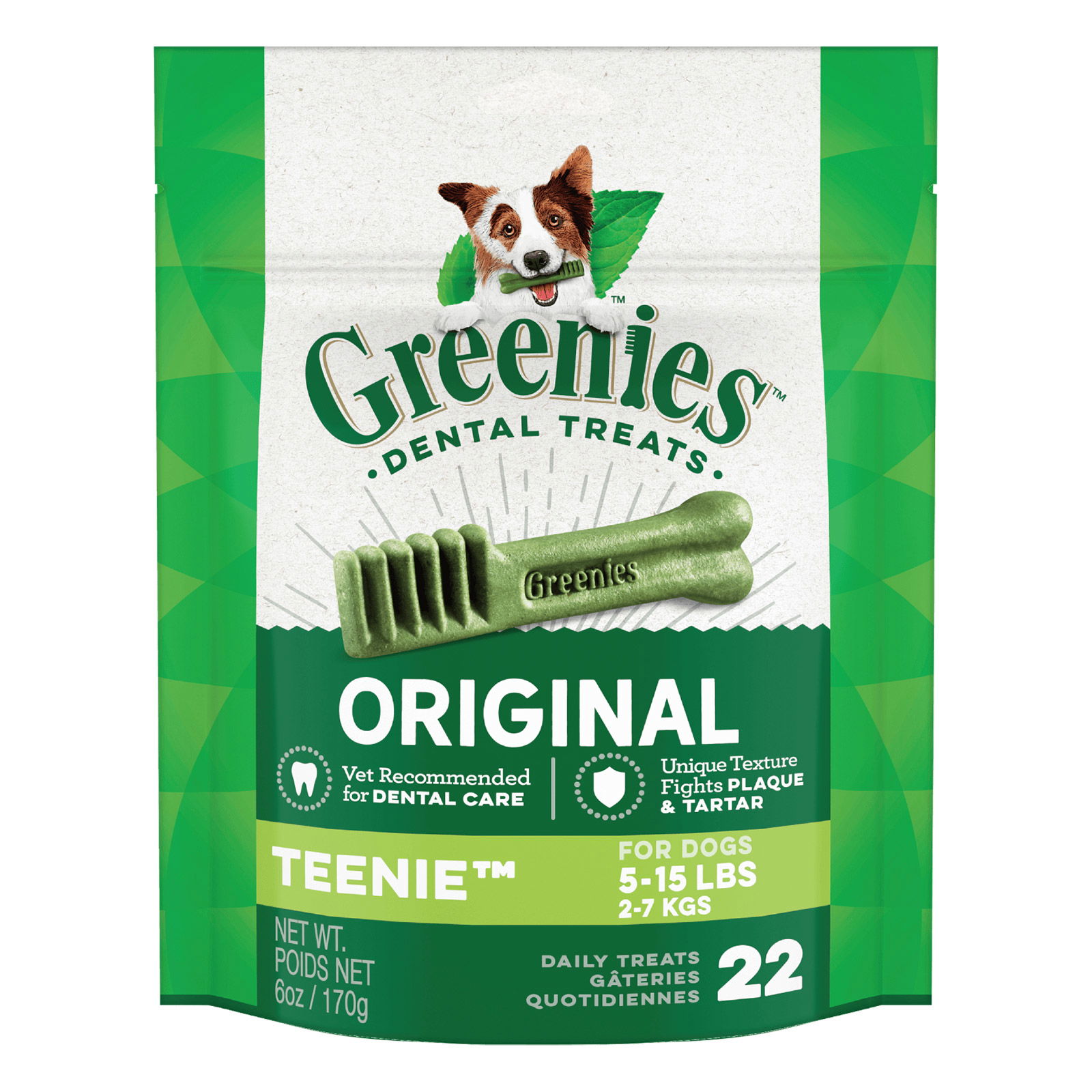 Greenies Original Dental Treats For Dogs - Teenie (2-7 kg)