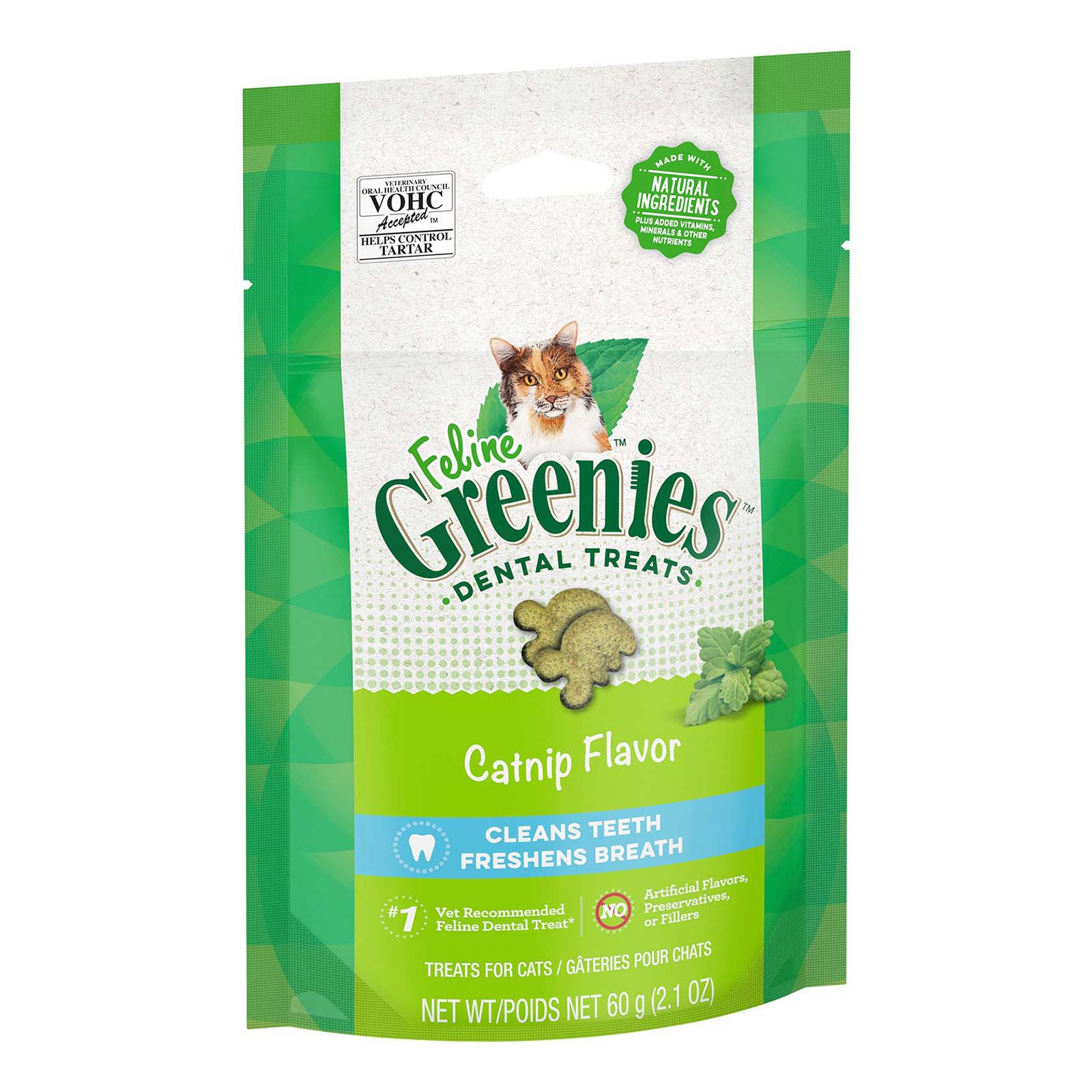 Greenies Feline Catnip Flavour Dental Treats For Cats 130 Gm