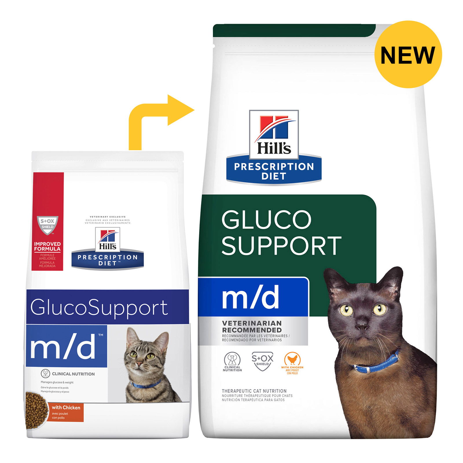 Hill's Prescription Diet m/d Glucose/Weight Management with Chicken Dry Cat Food