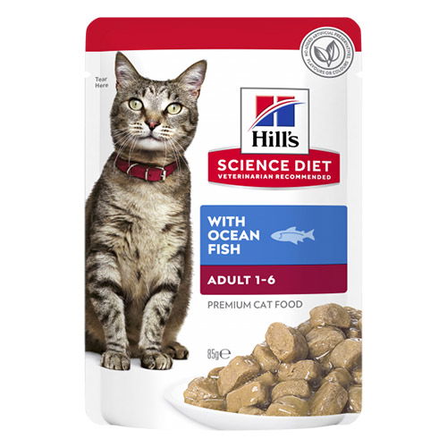 Hill's Science Diet Optimal Care Adult Cat Ocean Fish Wet Pouch 85 gm