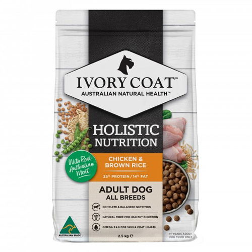 Ivory Coat Holistic Nutrition Adult Dog Dry Food Chicken And Brown Rice