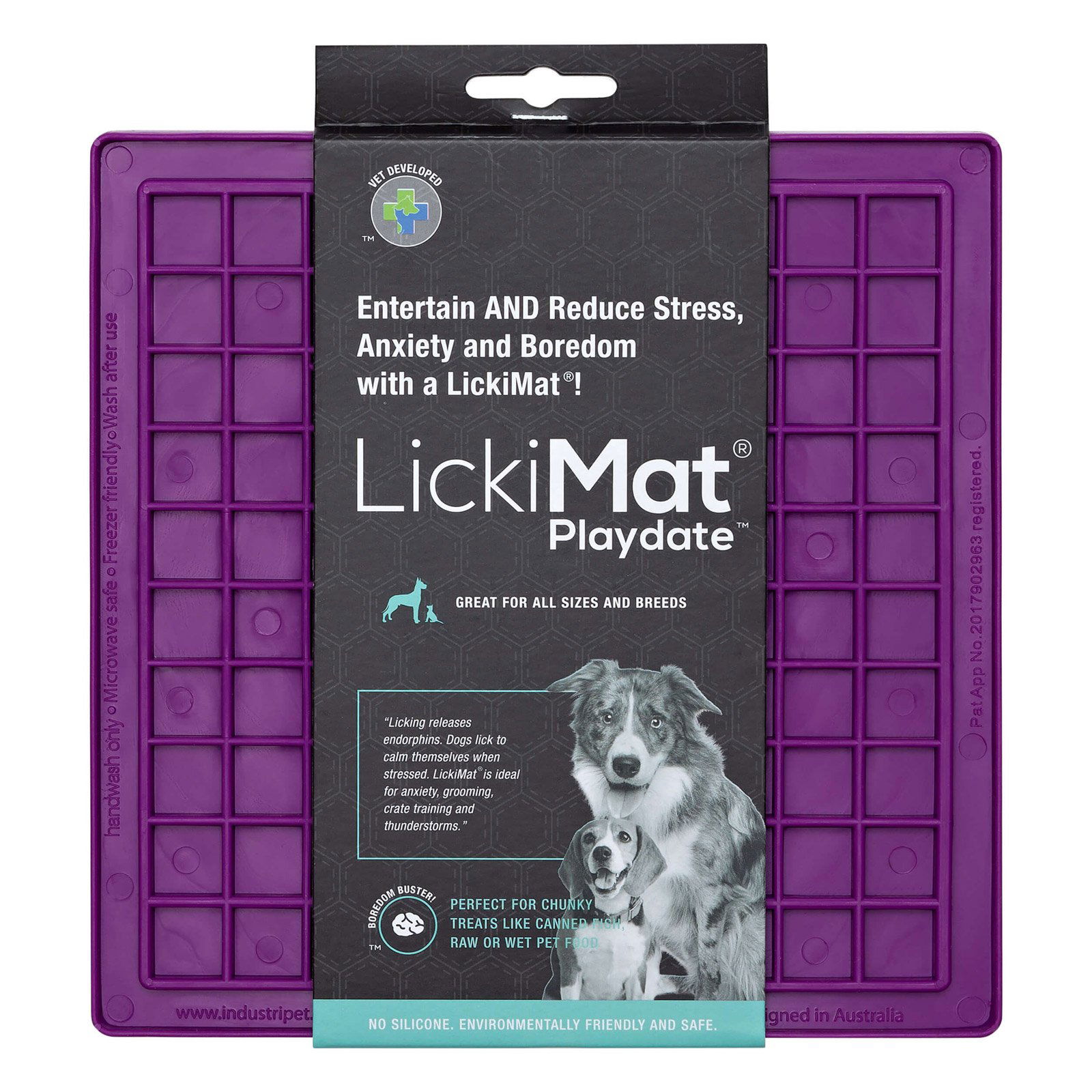 LickiMat Classic Playdate Dog Purple