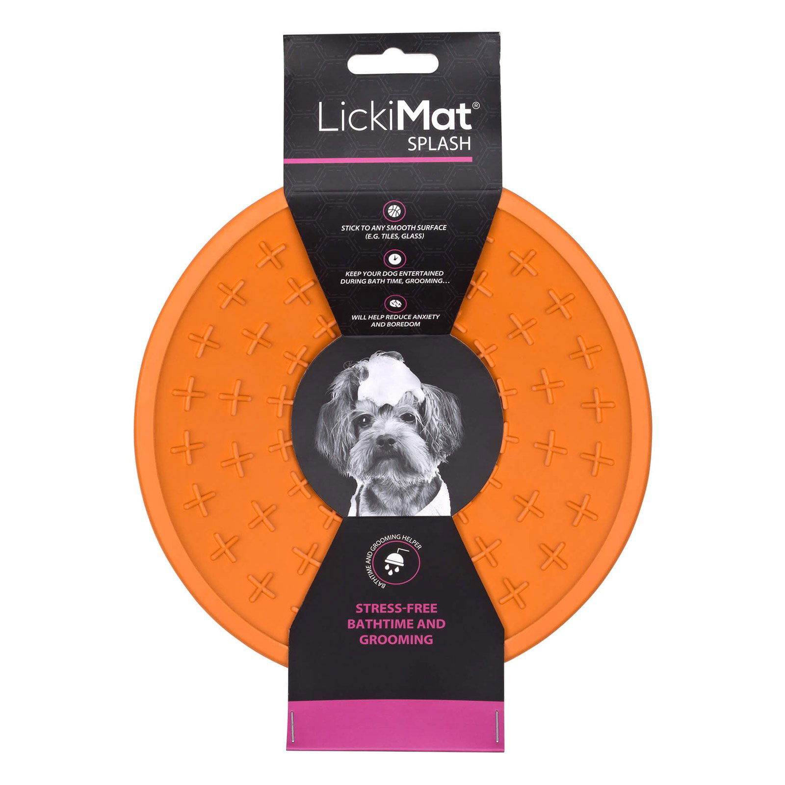 LickiMat Splash Dog Orange