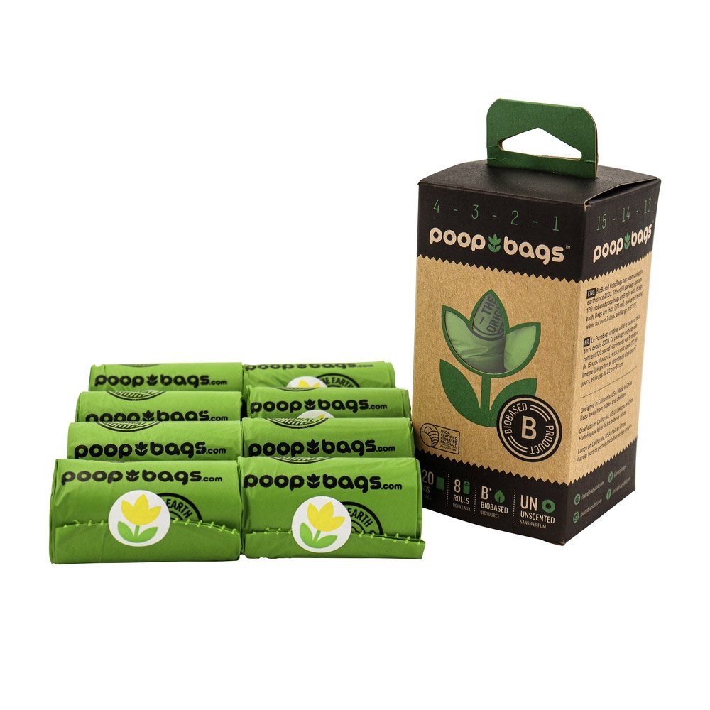 Poop Bags 120 Waste Bags 8 Rolls