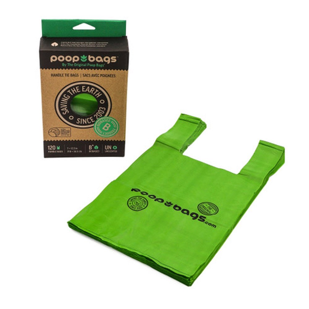 Poop Bags Handle Tie 120 Count Recycled