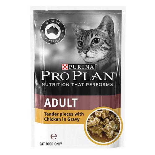 Pro Plan Cat Adult Chicken Pouch 85g X 12 Pouches