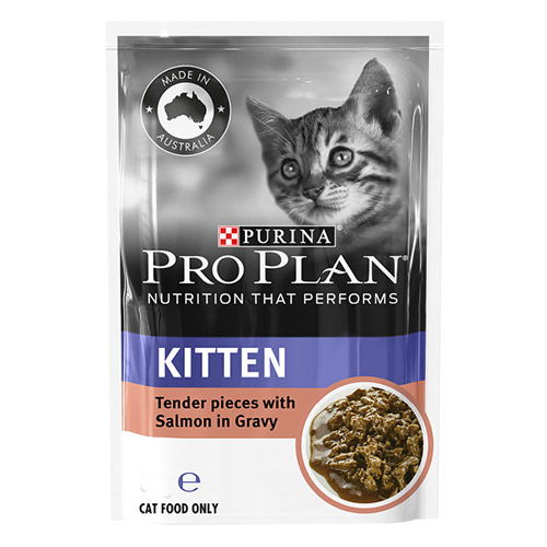 Pro Plan Cat Kitten Salmon Pouch 85g X 12 Pouches