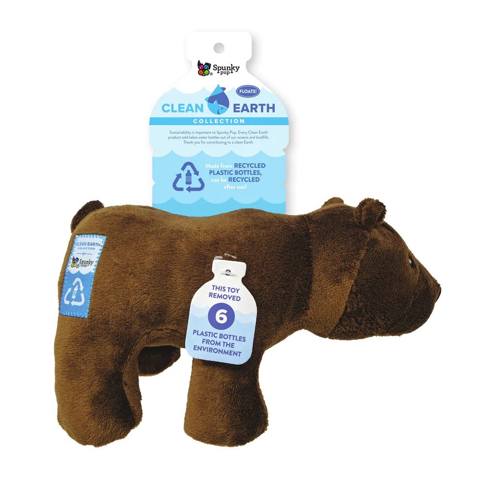 Spunky Pup Clean Earth Bear Small