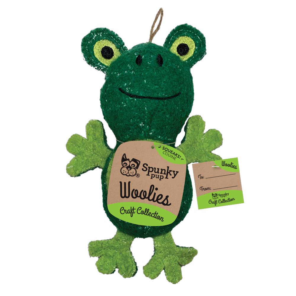 Spunky Pup Woolies Frog Mini