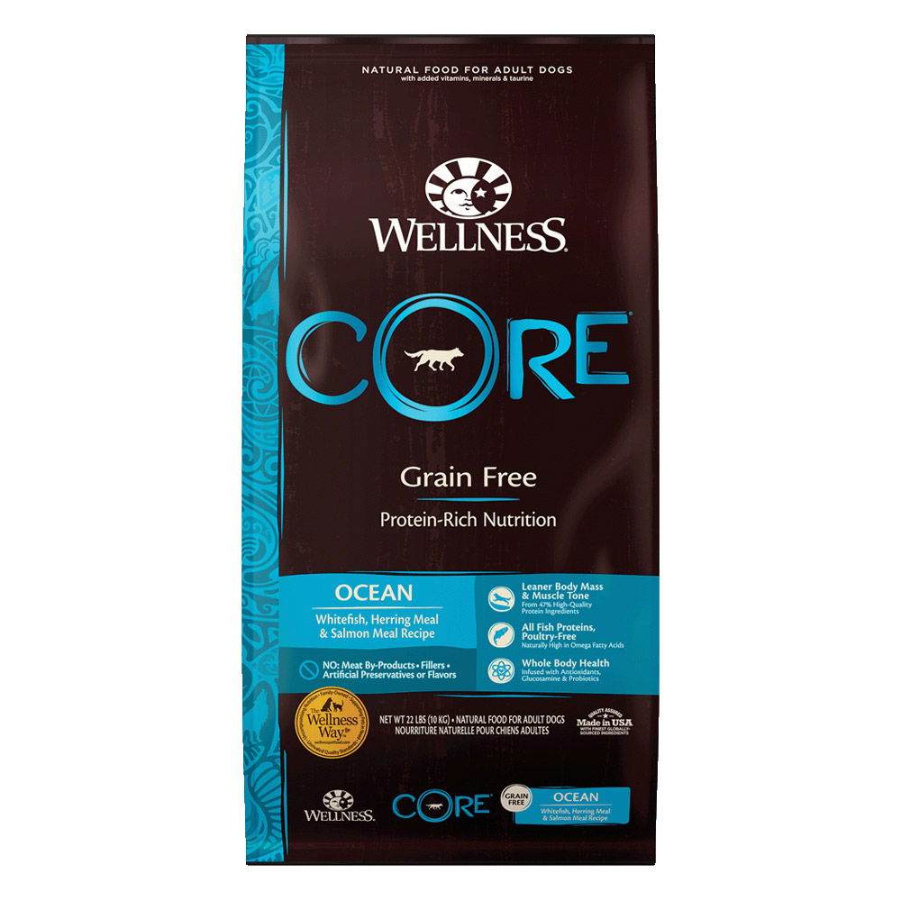 Wellness CORE Grain Free Adult Ocean Formula Whitefish, Herring Meal & Salmon Meal Dry Dog