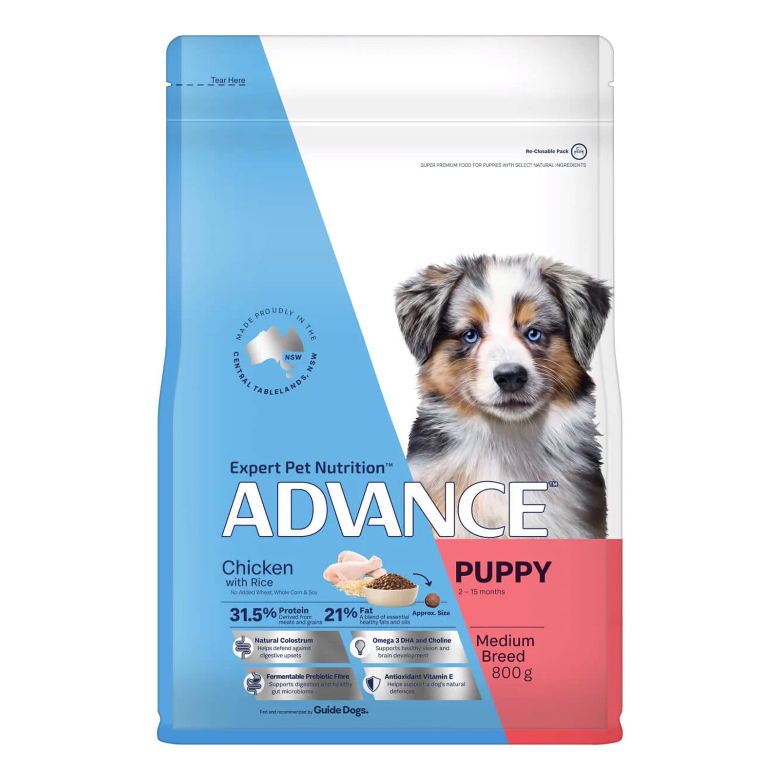 Advance Puppy Medium Breed Dog Dry Food (Chicken & Rice)