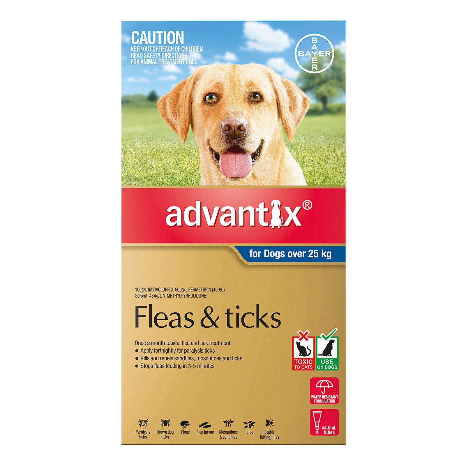 Advantix For Extra Large Dogs Over 25Kg (Blue)