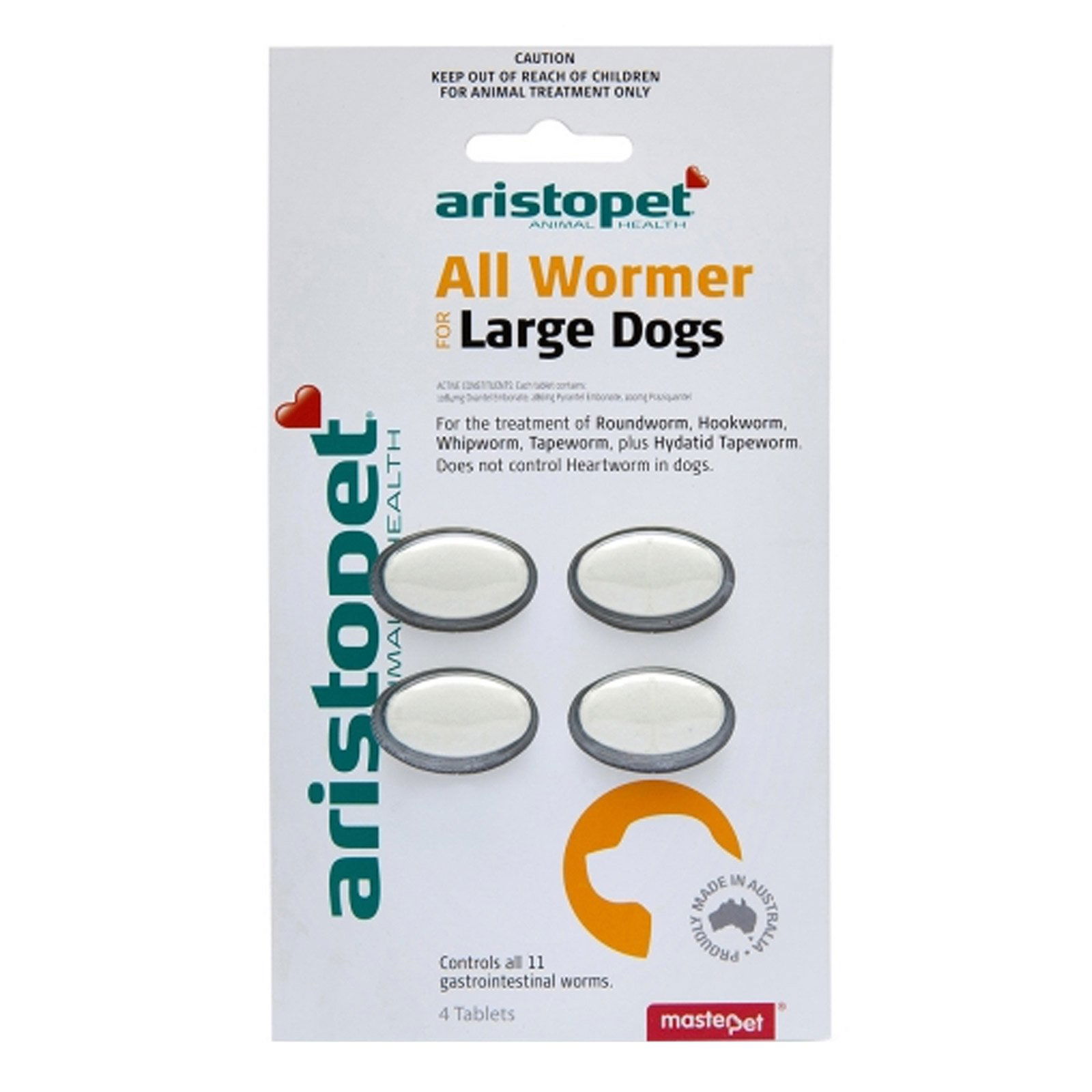 Aristopet Allwormers For Large Dogs 20 Kgs