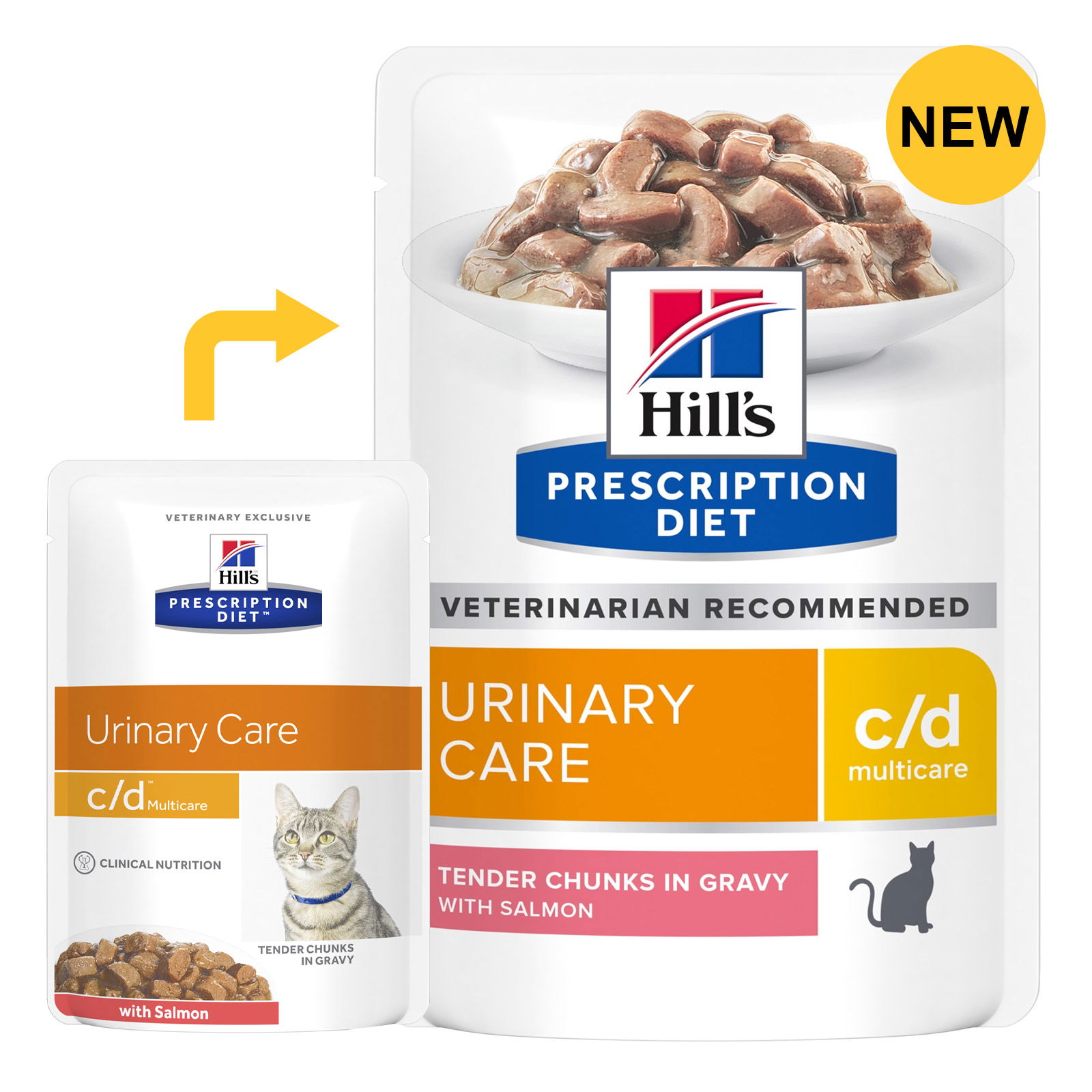 Hill's PRESCRIPTION DIET c/d Multicare Cat Food with Salmon 85 gms * 12